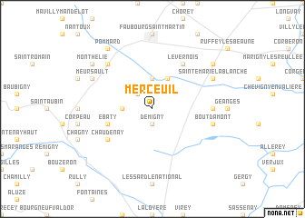 map of Merceuil