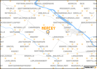 map of Mercey