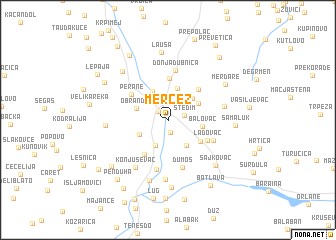 map of Merčez