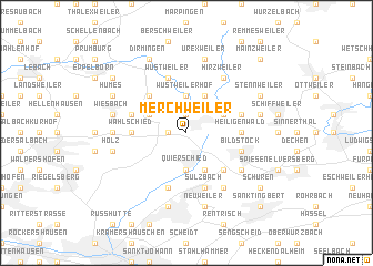 map of Merchweiler