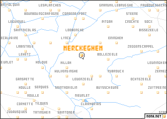 map of Merckeghem