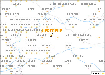 map of Mercoeur