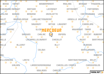 map of Mercoeur