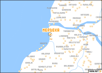 map of Merdeka