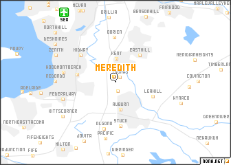 map of Meredith