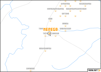 map of Méréga