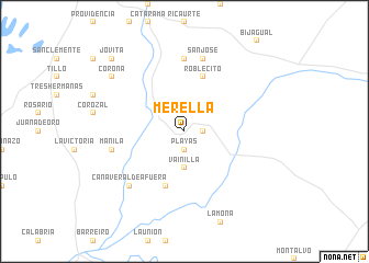 map of Merella