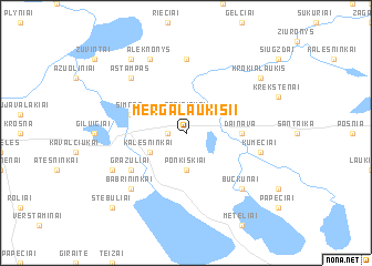 map of Mergalaukis II