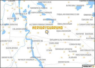 map of Mérida y Guarumo