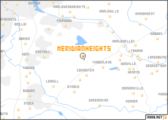 map of Meridian Heights