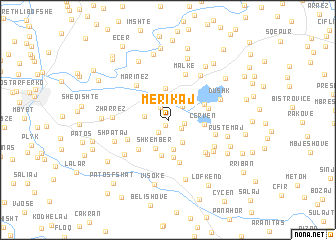 map of Merikaj