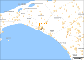 map of Mérina