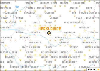 map of Merklovice