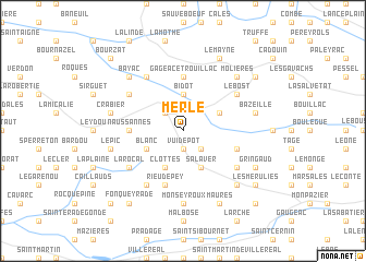 map of Merle