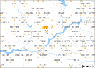 map of Merly