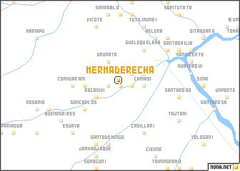 map of Merma Derecha