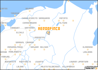 map of Meroa Finca