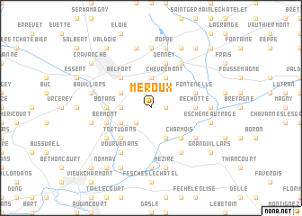 map of Meroux