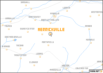 map of Merrickville