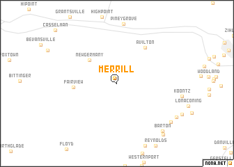 map of Merrill