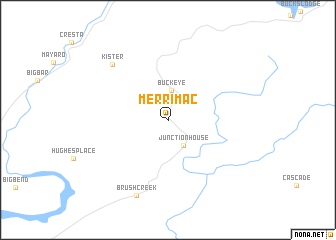 map of Merrimac