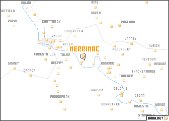 map of Merrimac