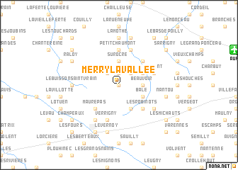 map of Merry-la-Vallée