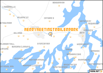 map of Merrymeeting Trailer Park