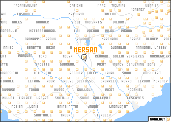 map of Mersan