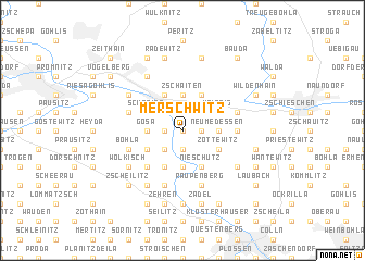 map of Merschwitz