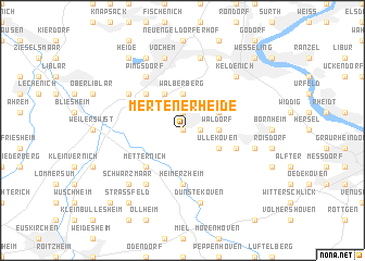 map of Mertener Heide