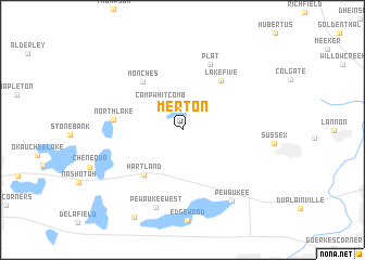 map of Merton