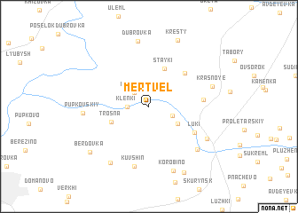 map of Mertvel\