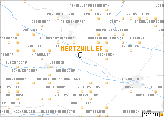 map of Mertzwiller