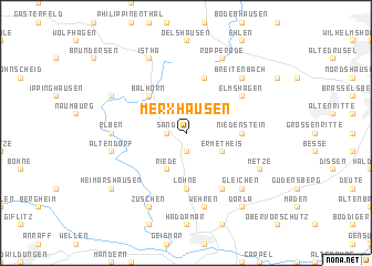 map of Merxhausen
