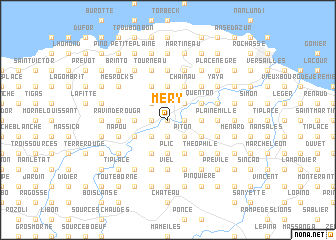 map of Méry