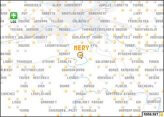 map of Méry