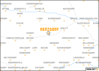 map of Merzdorf