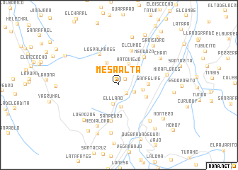 map of Mesa Alta