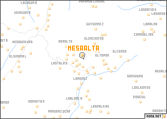 map of Mesa Alta