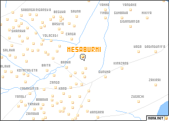 map of Mesa Burmi