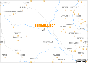 map of Mesa del León