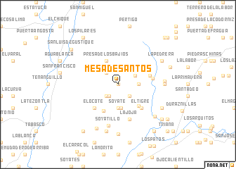 map of Mesa de Santos