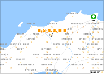 map of Mésa Moulianá