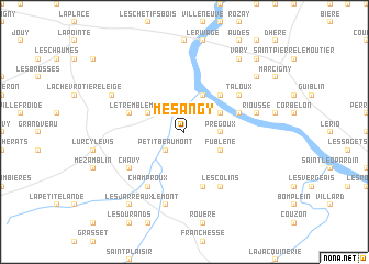 map of Mésangy