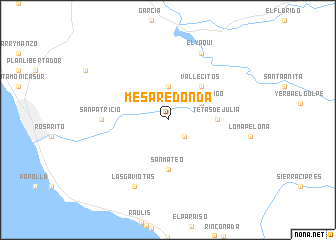 map of Mesa Redonda