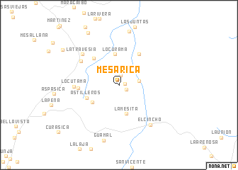 map of Mesa Rica