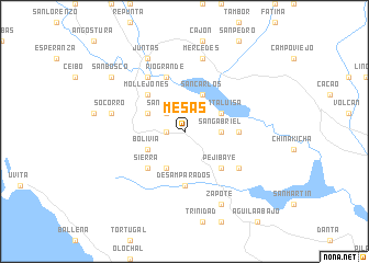 map of Mesas