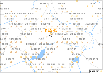 map of Mesas