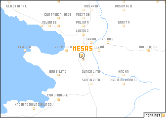 map of Mesas